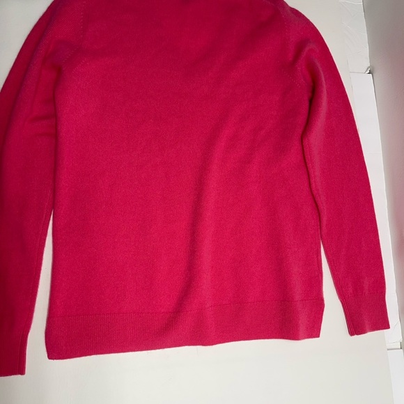 Ann Taylor 100% cashmere v neck sweater pink size M - Picture 5 of 5